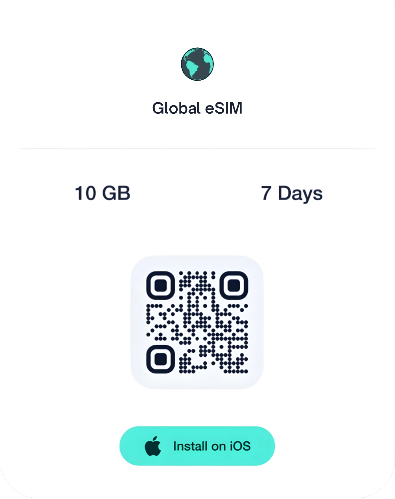 Download Roambit and set up your eSIM