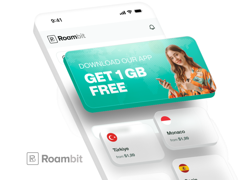 Roambit mobile app interface